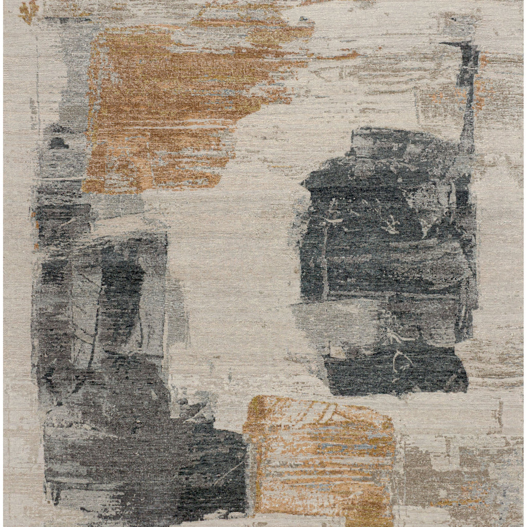 Abstract silk rugs