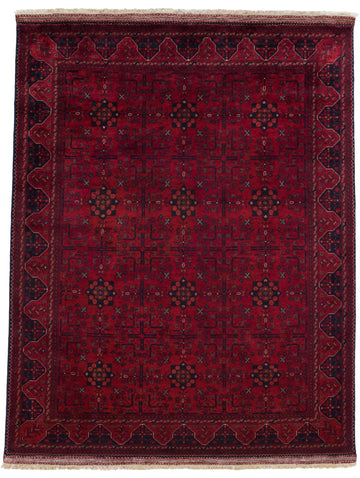 Roya Rugs 5x6 rug in dark maroon red and black oriental tribal wool rug with rich colors with high quality belgian wool and vegetable dye and dense pile dark rugs for foyer and office. Rug store Hickory NC hand knotted quality texture textura rugs togar North Carolina Asheville rugs and Denver NC. 