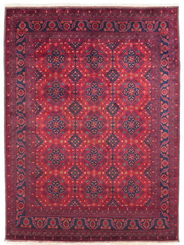 Roya Rugs 5x7 red area rug with dark maroon and midnight blue oriental geometric new tribal Persian wool rug for home and rugs North Carolina Asheville, Raleigh, Marvin, Hickory, Denver NC and Banner Elk rugs.